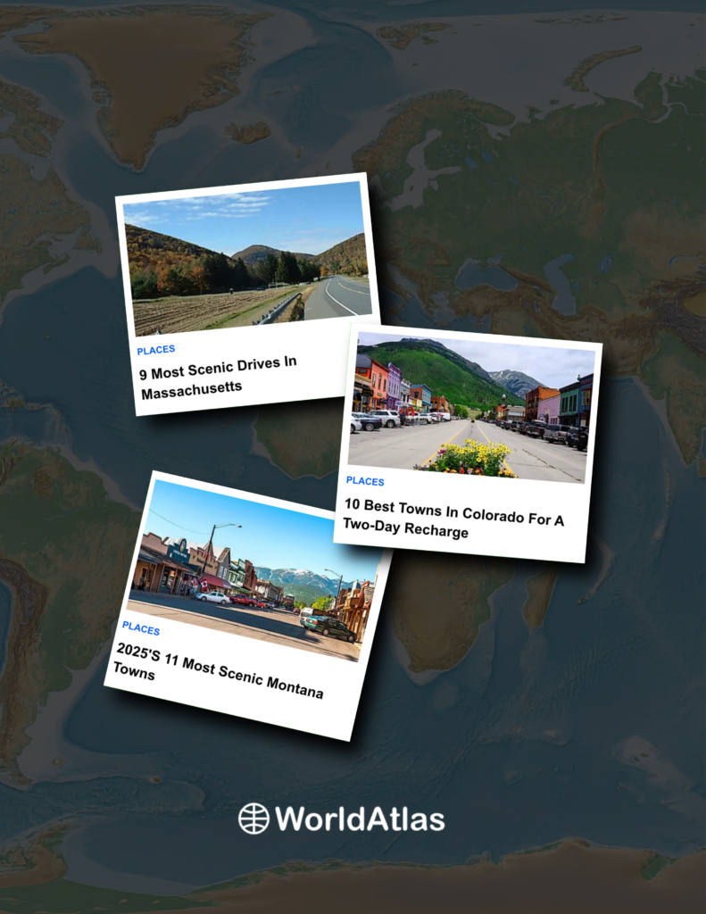 Screen grabs of three articles Jordan has written for World Atlas